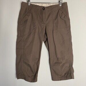 MEC Mountain Equipment Co-Op Brown Capri Cargo Ripstop Hiking Pants 6